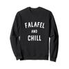 Falafel And Chill Middle Eastern Food Vegan Hummus Ramadan Sweatshirt view 1