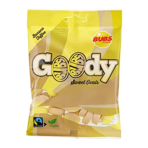 Bubs Goody Sweet Ovals Banana Caramel 12 Packs of 90g