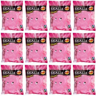 Bubs Skull Cool Raspberry Liquorice 12 Packs of 90g