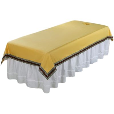 Pure Color Beauty Bed Cover Waterproof Massage Table Pads Soft Beauty Salon Spa Beauty Massage Bed Sheets For Washing Head-B 220x90cm
