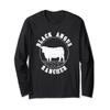Black Angus Rancher Cow tee / heifer, homesteader Farm Long Sleeve T-Shirt view 1