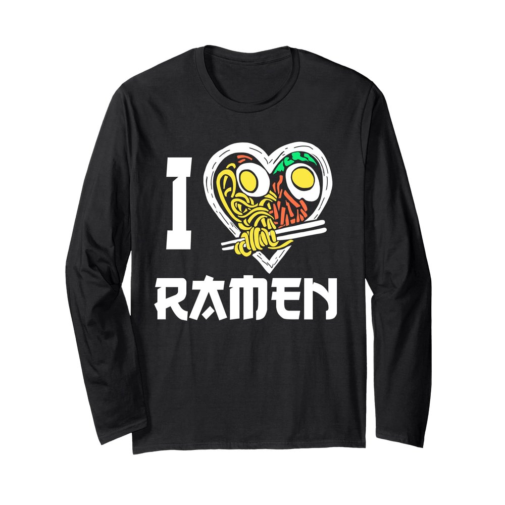 I Heart Ramen Noodles Long Sleeve T-Shirt