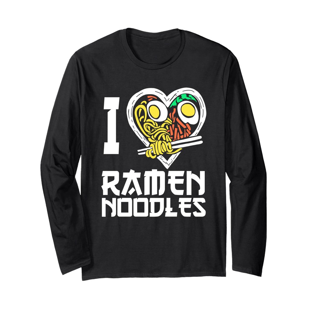 I Heart Ramen Noodles Long Sleeve T-Shirt