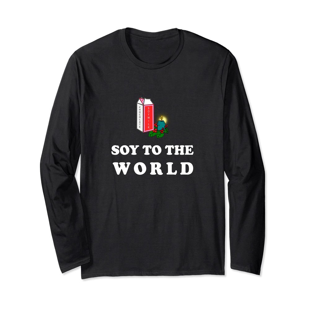 Chocolate Soy Milk Vegan Long Sleeve T-Shirt
