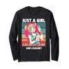 Just a girl who loves boba and Cabaret kawaii Long Sleeve T-Shirt view 1
