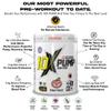 10X Athletic Non Stim Pre Workout No Caffeine Beta Alanine Creatine sugar Free Vegan Low Calorie Various Flavours 600g 25/50 Servings (Cobra Ki) view 2