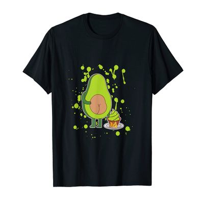 Ass Butt Dip Mash Avocado Guacamole Fruits Vegetables Vegan T-Shirt