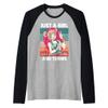 Just a girl who loves boba and Tennis kawaii Raglan Baseball Tee view 1