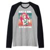 Just a girl who loves boba and Surfing kawaii Raglan Baseball Tee view 1