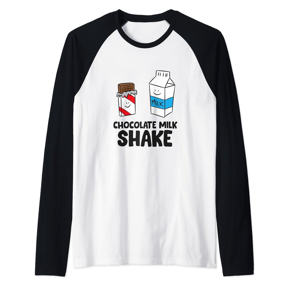 Chocolate Milk Shake Raglan Baseball Tee
