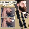 Natural Brown Beard Pencil Filler for Men, Mustache Shaping & Enhancing, Waterproof Barber Beard Pen with Brush, Long Lasting & Sweat Proof Kit for All Skin Types view 4