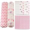 100 PCS Food Grade Wrap Paper, Heart and Macaron Patterned Waterproof Greaseproof Parchment Wax Paper Sheets Basket Food Wrapping Liners for Sandwiches Cake Baking Decoration view 1