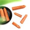 1pc Natural Orange Calcite Point Stone Quartz Tower Orange Wand Ornament for Home Decor Pyramid Natural Stones and Minerals-110-140mm view 2