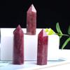 1PC Natural Crystal Hexagon Bar Crystal Point Mineral Ornament Health Healing Stones Wand Modern Home Decor Collect Gifts-Rose Quartz_70-80mm view 4