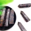 1PC Natural Quartz Astrophyllite and Garnet Point Towers Crystals Healing Stones for Feng Shui Natural Stones and Minerals-70-80mm view 2