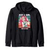 Just a girl who loves boba and Baking kawaii Zip Hoodie view 1
