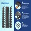 3 Silicone Rubber Insert Holder for Instruments Cassette (Black) view 3