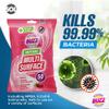 Buzz 200pk Anti-Bac Multisurface Wipes, 18cm x 19cm Rhubarb Scented Cleaning Wipes for Kitchen, Home & Office Surfaces, Multi-Purpose Surface Cleaner, Streak-Free, Quick-Drying, Remove Grease & Dirt view 4