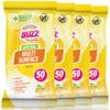 Buzz 200pk Anti-Bac Multisurface Wipes, 18cm x 19cm Lemon Scented Cleaning Wipes for Kitchen, Home & Office Surfaces, Multi-Purpose Surface Cleaner, Streak-Free, Quick-Drying, Remove Grease & Dirt view 1