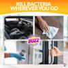 Buzz 200pk Anti-Bac Multisurface Wipes, 18cm x 19cm Lemon Scented Cleaning Wipes for Kitchen, Home & Office Surfaces, Multi-Purpose Surface Cleaner, Streak-Free, Quick-Drying, Remove Grease & Dirt view 3