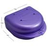 Bulk Pack of 48 Gum Shield Case - Mouthguard Box for Ortho Retainers, Sports Dental Appliances, Dentures & More (Purple) view 2