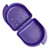 Bulk Pack of 48 Gum Shield Case - Mouthguard Box for Ortho Retainers, Sports Dental Appliances, Dentures & More (Purple) view 3