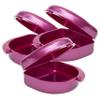 Bulk Pack of 48 Gum Shield Case - Mouthguard Box for Ortho Retainers, Sports Dental Appliances, Dentures & More (Pink) view 1