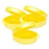 Bulk Pack of 48 Gum Shield Case - Mouthguard Box for Ortho Retainers, Sports Dental Appliances, Dentures & More (Glitter Yellow) view 1