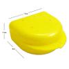 Bulk Pack of 48 Gum Shield Case - Mouthguard Box for Ortho Retainers, Sports Dental Appliances, Dentures & More (Glitter Yellow) view 2