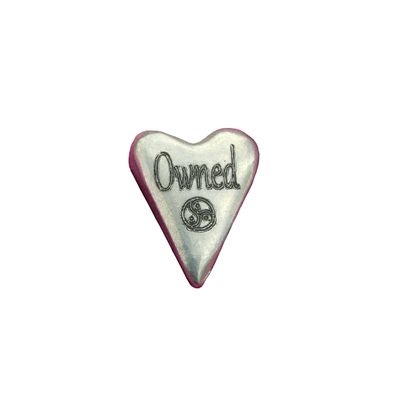 BDSM Token, Owned Token, Cast Pewter Token, Handmade Collectible, Polished Finish