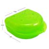 Bulk Pack of 48 Gum Shield Case - Mouthguard Box for Ortho Retainers, Sports Dental Appliances, Dentures & More (Glitter Green) view 2