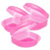 Bulk Pack of 48 Gum Shield Case - Mouthguard Box for Ortho Retainers, Sports Dental Appliances, Dentures & More (Glitter Pink) view 1