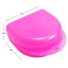 Bulk Pack of 48 Gum Shield Case - Mouthguard Box for Ortho Retainers, Sports Dental Appliances, Dentures & More (Glitter Pink) view 2
