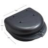 Bulk Pack of 48 Gum Shield Case - Mouthguard Box for Ortho Retainers, Sports Dental Appliances, Dentures & More (Dark Grey) view 2