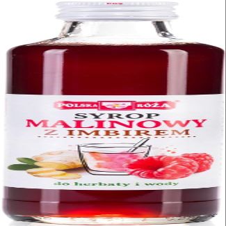 Raspberry Syrup with Ginger 315g Polska Ra