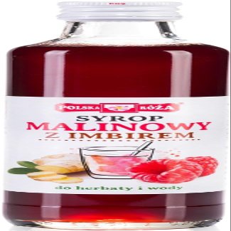 Raspberry Syrup with Ginger 315g Polska Ra