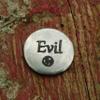 BDSM Token, Evil Token, Cast Pewter Pocket Token with a Polished Finish view 3