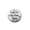 Cum On My Face, BDSM Pocket Token | Explicit Aftercare Gift for Submissive | Pewter D/s Token view 1