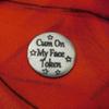 Cum On My Face, BDSM Pocket Token | Explicit Aftercare Gift for Submissive | Pewter D/s Token view 3