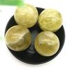 1PC Natural Citrine Yellow Quartz Crystal Sphere Ball Polished Stones Decor Natural Stones and Minerals-46-48mm view 1