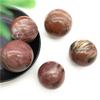 1PC Natural Petrified Wood Silicified Crystal Sphere Ball Energy Healing Decoration Natural Stones and Minerals-48-50mm view 2