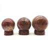 1PC Natural Petrified Wood Silicified Crystal Sphere Ball Energy Healing Decoration Natural Stones and Minerals-48-50mm view 4