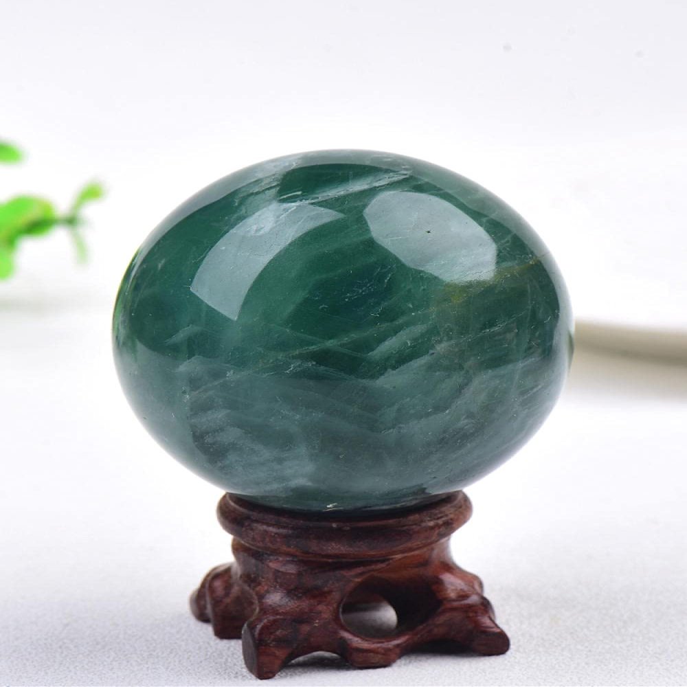 1PC Natural Green Fluorite Ball 200-500g Polished Globe Massaging Ball R Stone Home Decor Exquisite Souvenirs Gifts-Green_Fluorite_Ball_200-250g