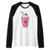 Funny Milkshake for making Milk to Milkshake Friends Raglan Baseball Tee view 1