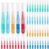 50 Pieces Interdental Brush,Toothpicks Tooth Flossing Head Oral Dental Hygiene Brush,Teeth Cleaner Dental Floss Stick Tooth Cleaning Tool view 1