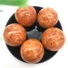 1PC 46-48mm Natural Red Sun Stone Quartz Crystal Sphere Ball Massage Crystal Ball Healing Natural Stones and Minerals view 1