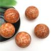 1PC 46-48mm Natural Red Sun Stone Quartz Crystal Sphere Ball Massage Crystal Ball Healing Natural Stones and Minerals view 2