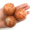 1PC 46-48mm Natural Red Sun Stone Quartz Crystal Sphere Ball Massage Crystal Ball Healing Natural Stones and Minerals view 3