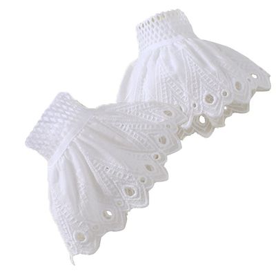 Elegtiskas False Sleeves Wrist Cuffs Floral Layered Lace Cuff