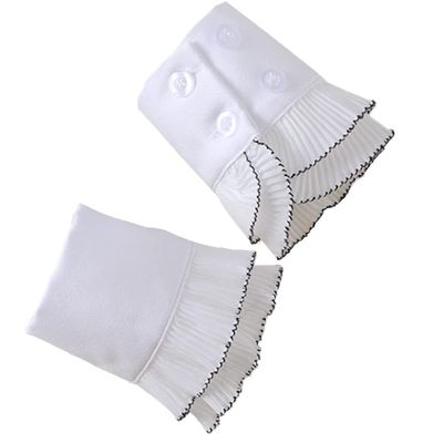 Elegtiskas Fake Sleeves Wrist Cuffs Floral Layered Lace Cuff